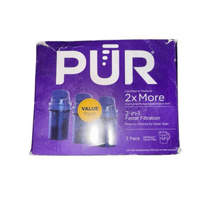 PUR Water Filter 3-Pack Pitcher Filter Purple Blue One Size